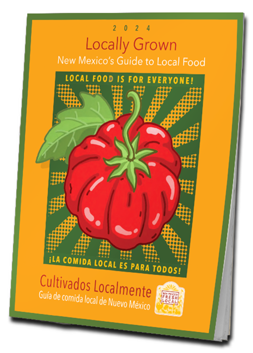 NM Local Food Guide Cover with tomato illustration