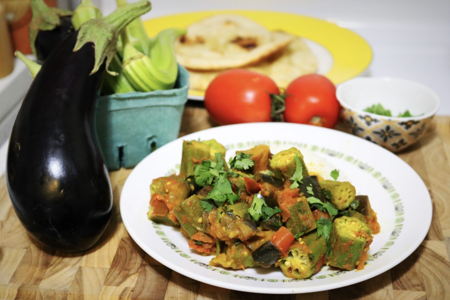 Eggplant Okra Curry New Mexico Farmers' Marketing Association