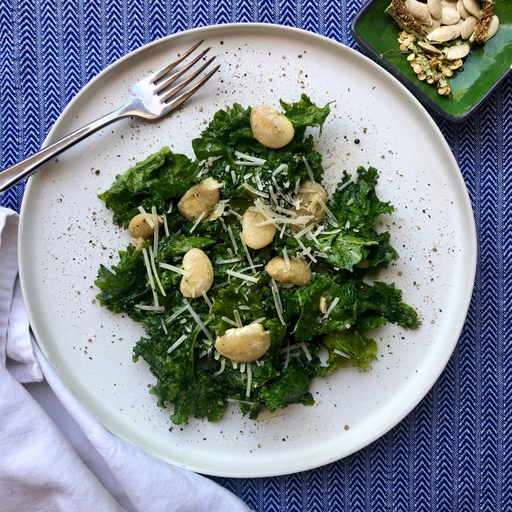 Garlicky Rubbed Kale and Bean Salad – New Mexico Farmers' Marketing Association