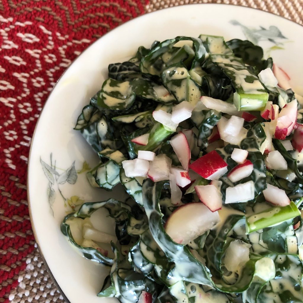 Kale and Radish Slaw with Spring Onions – New Mexico Farmers' Marketing Association