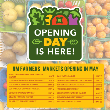 NM Farmers' Markets opening in May schedule